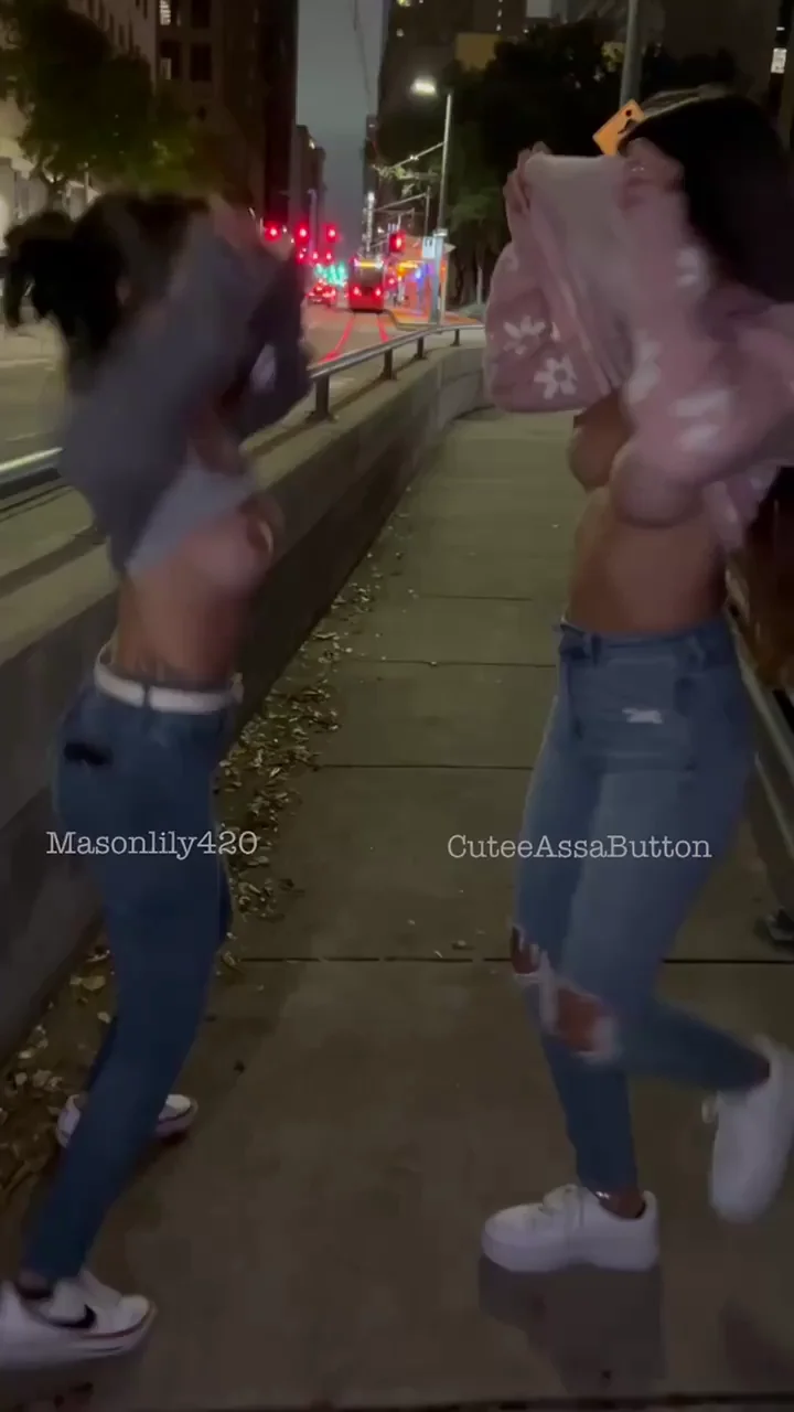 Naughty Night Out Tits Flash 😈🍒 Public Fun Gone Wild