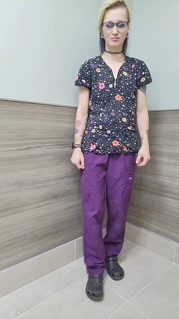 Innocent Nurse Slut in Scrubs Ready to Play 😈💉