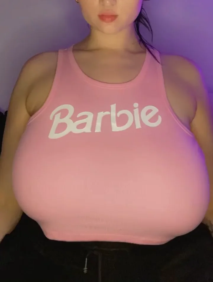 This Barbie has huge tits!