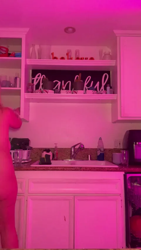 Doing the dishes, then you