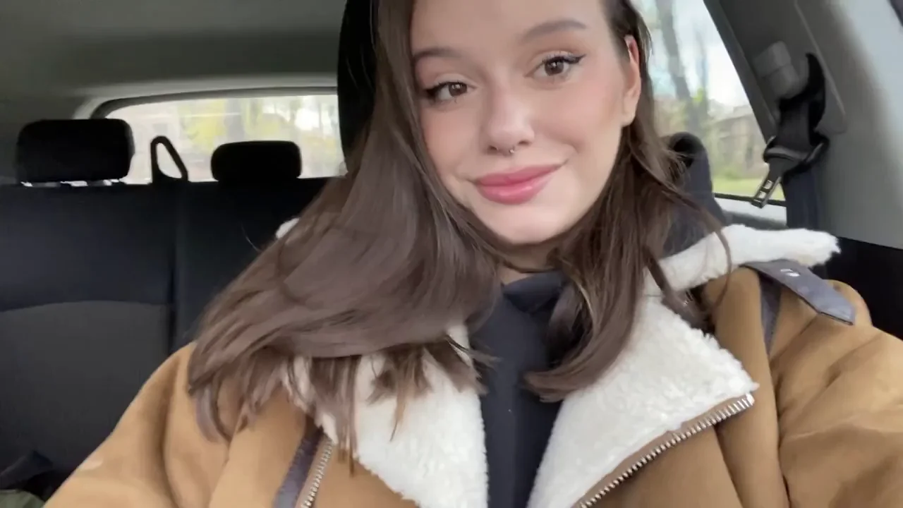 Playful Tits Teasing from Car Snapchat Slut