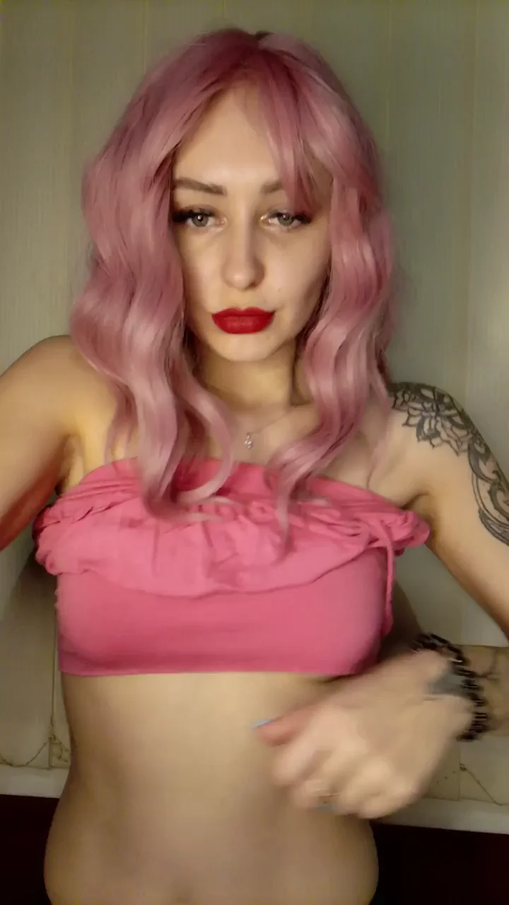 My hair and shirt arent the only things that are pink