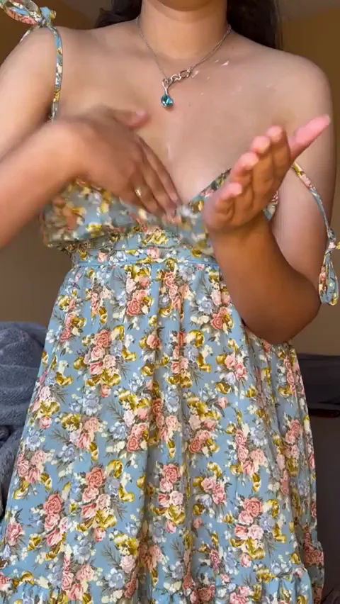 My daily routine includes some care and appreciation for my boobs ðŸ¥° (f)