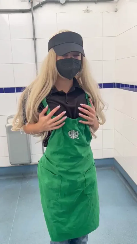 Free Extra Cream in the Starbucks Restroom – Slutty Barista's Tit Tease Deal