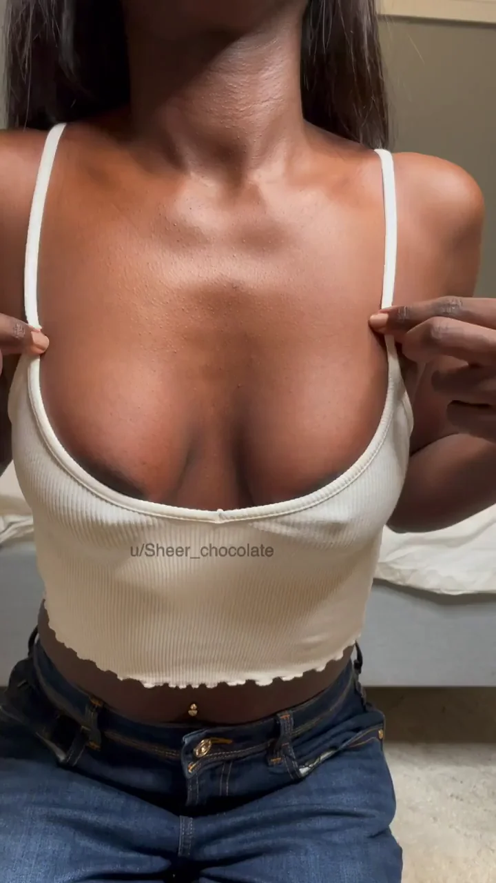 Ebony Tease: Dive Deep into Those Massive Nipple Peaks