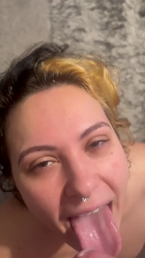 Begging for Every Thick Cum Drop on My Slutty Face 💦😛