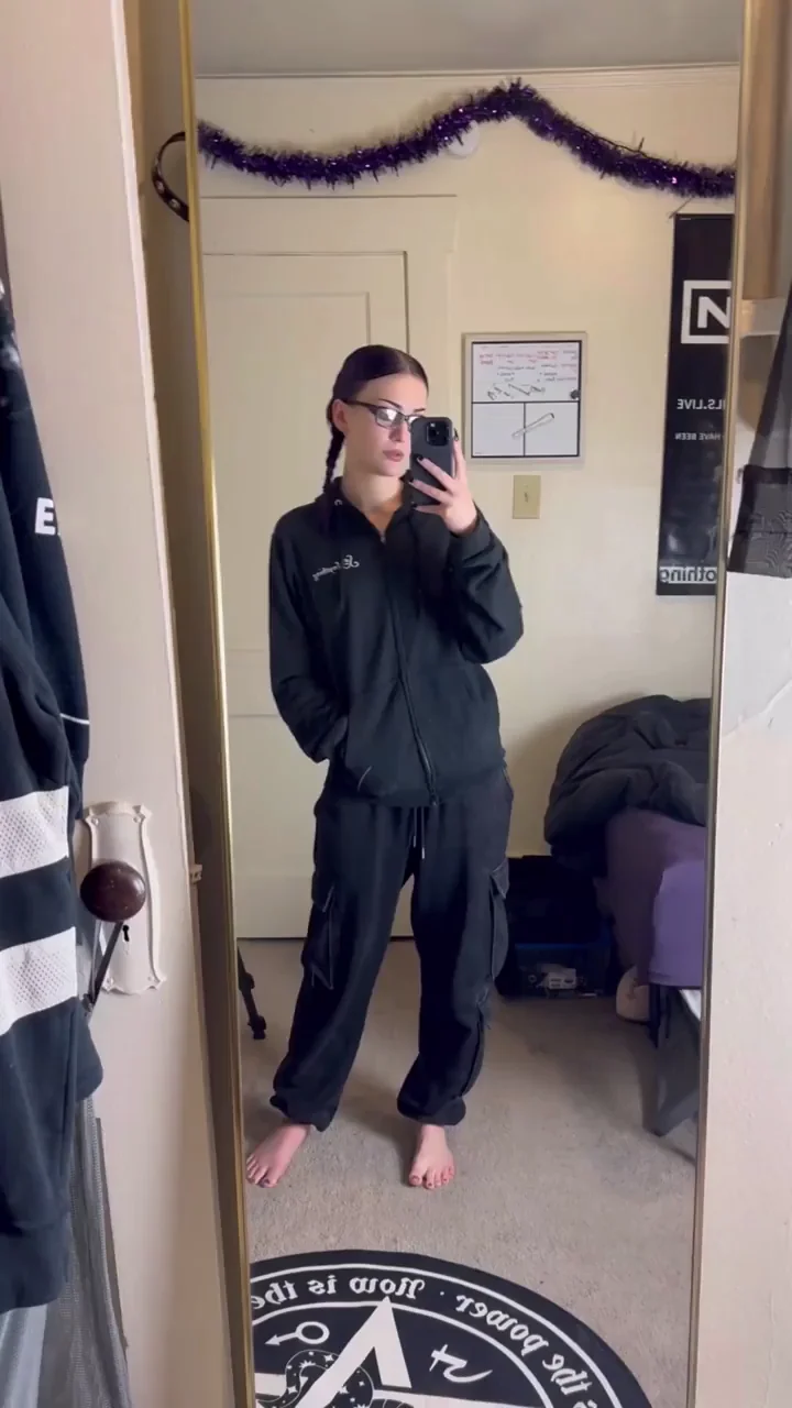 The only thing I'll keep on is my glasses and my braids