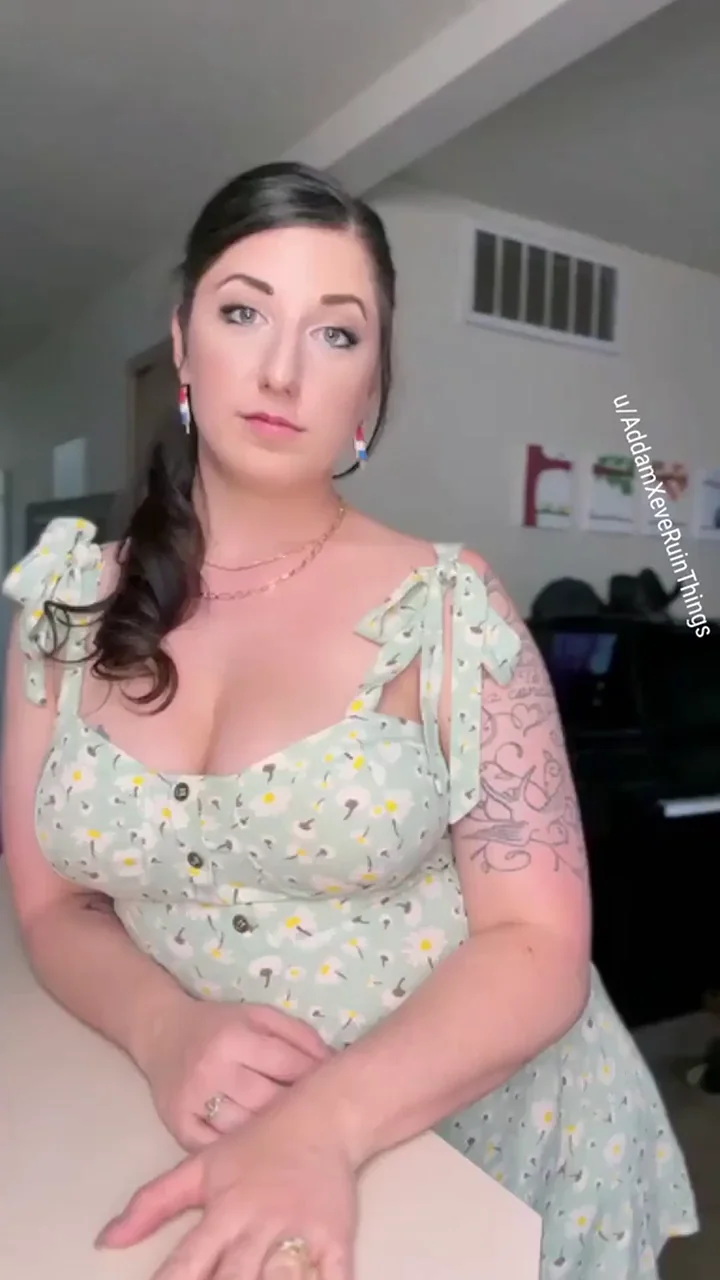 Easy Access Dress Teasing My Huge Tits 😈💦