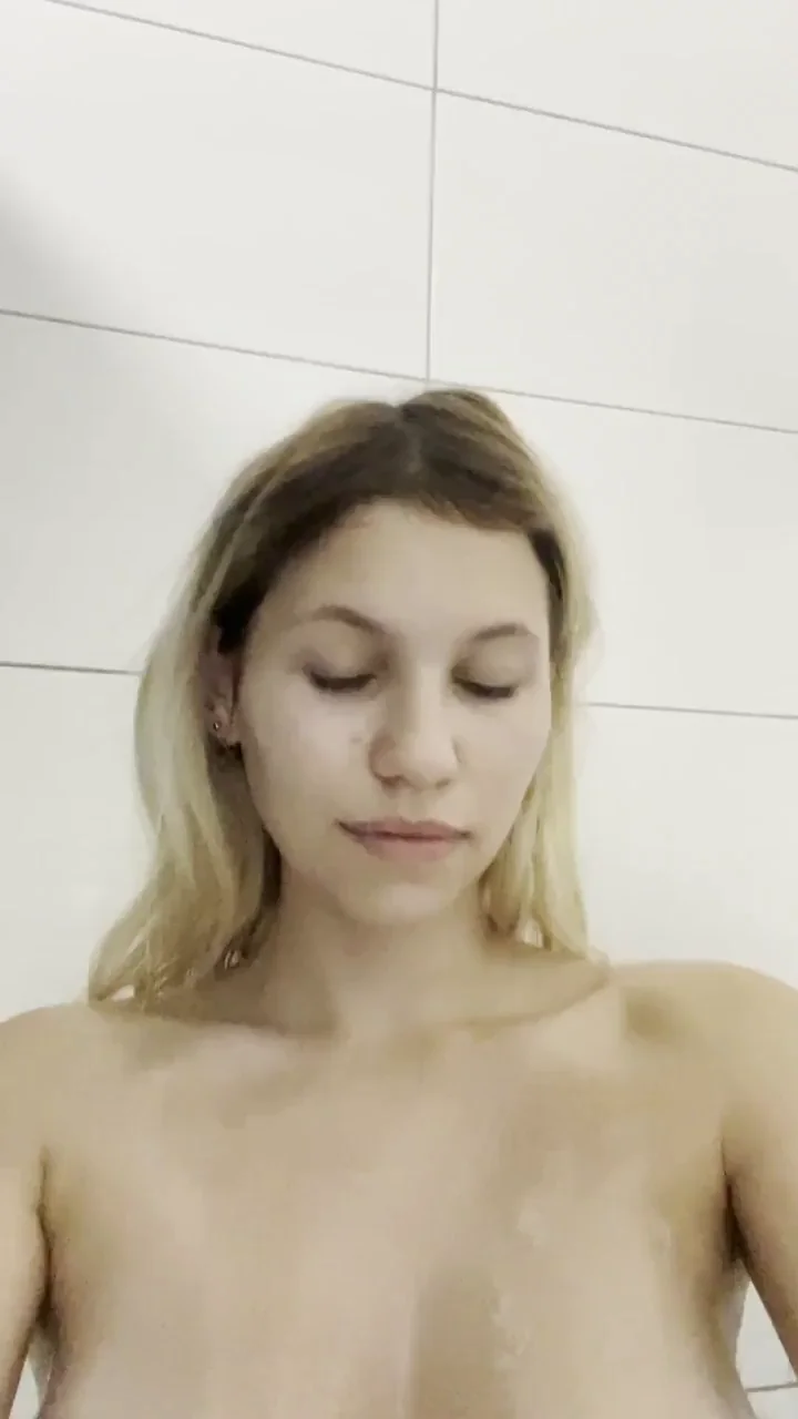 Jerk-Off Heaven: Cumming Hard on My Juicy MILF Tits 💦🍈🍈 [GIF]