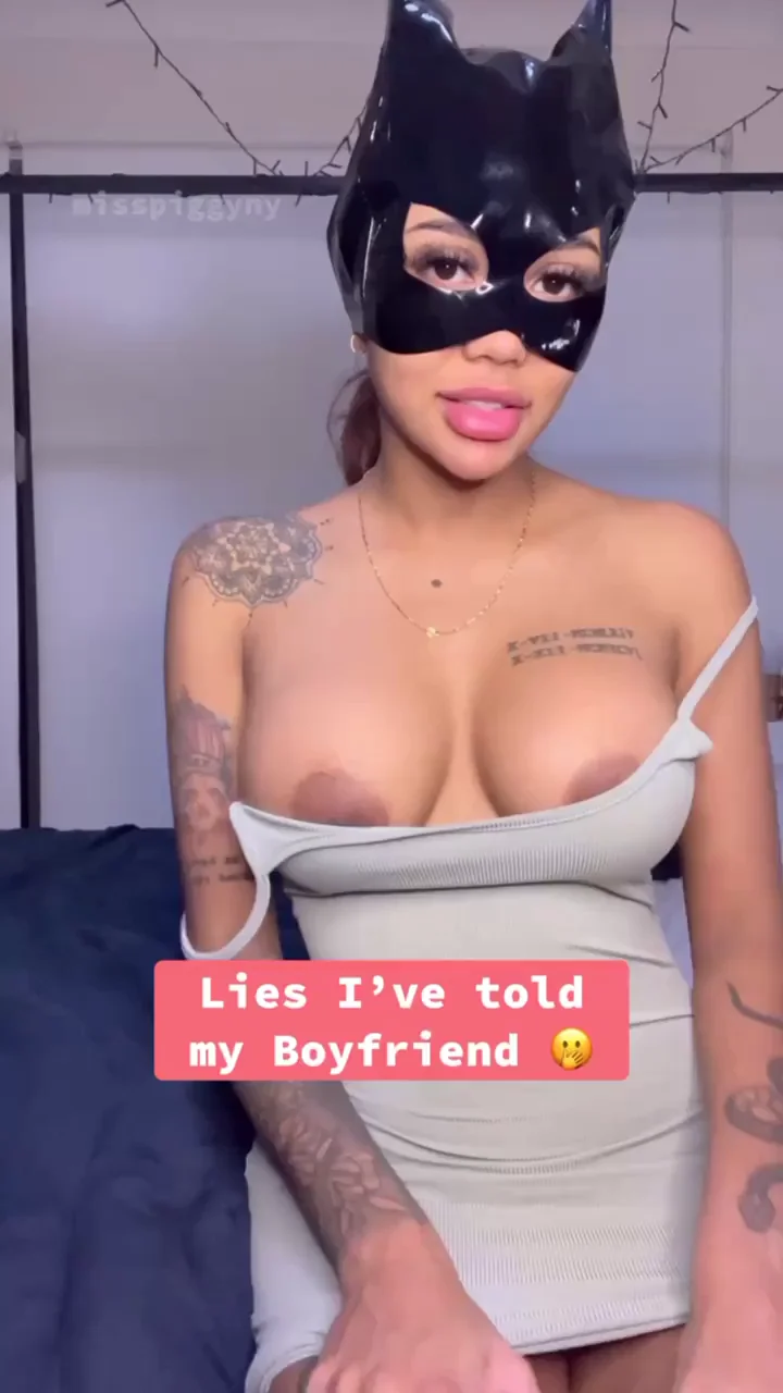 Batgirl's BBC Lies: Can't Resist White Dick Cravings 😈