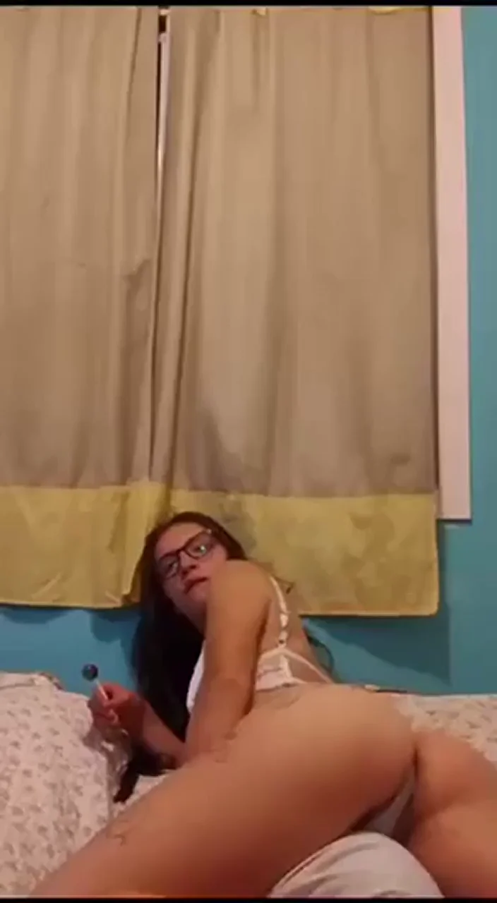 Sucking Lollipop Like a Cock-Hungry Teen Slut 😛🍭💦