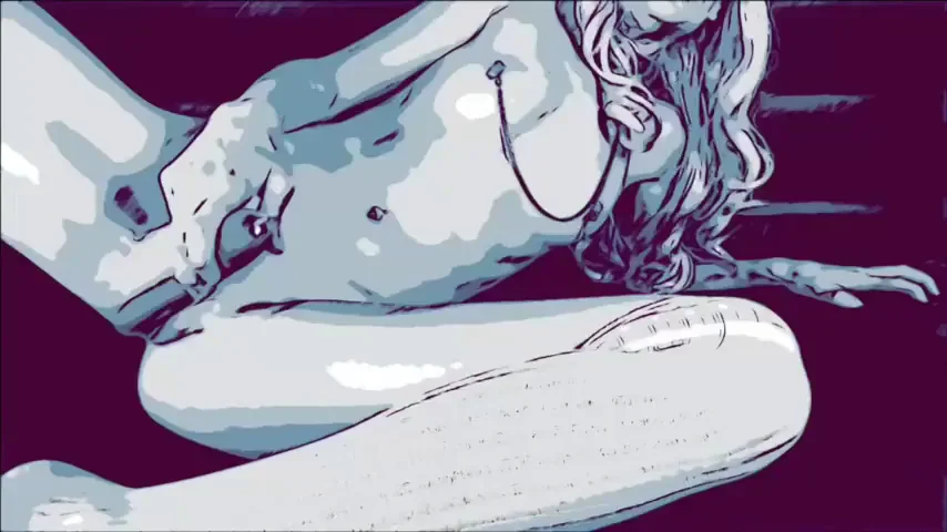 Blurred Slut in White Latex: Raw Audio Fuck Fest