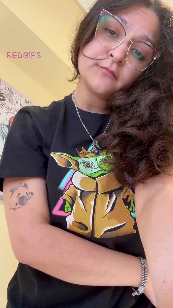 Something happens inside my Yoda tshirt.