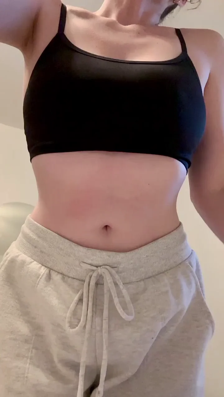 My boobs go from flat to big when I take off my sports bra