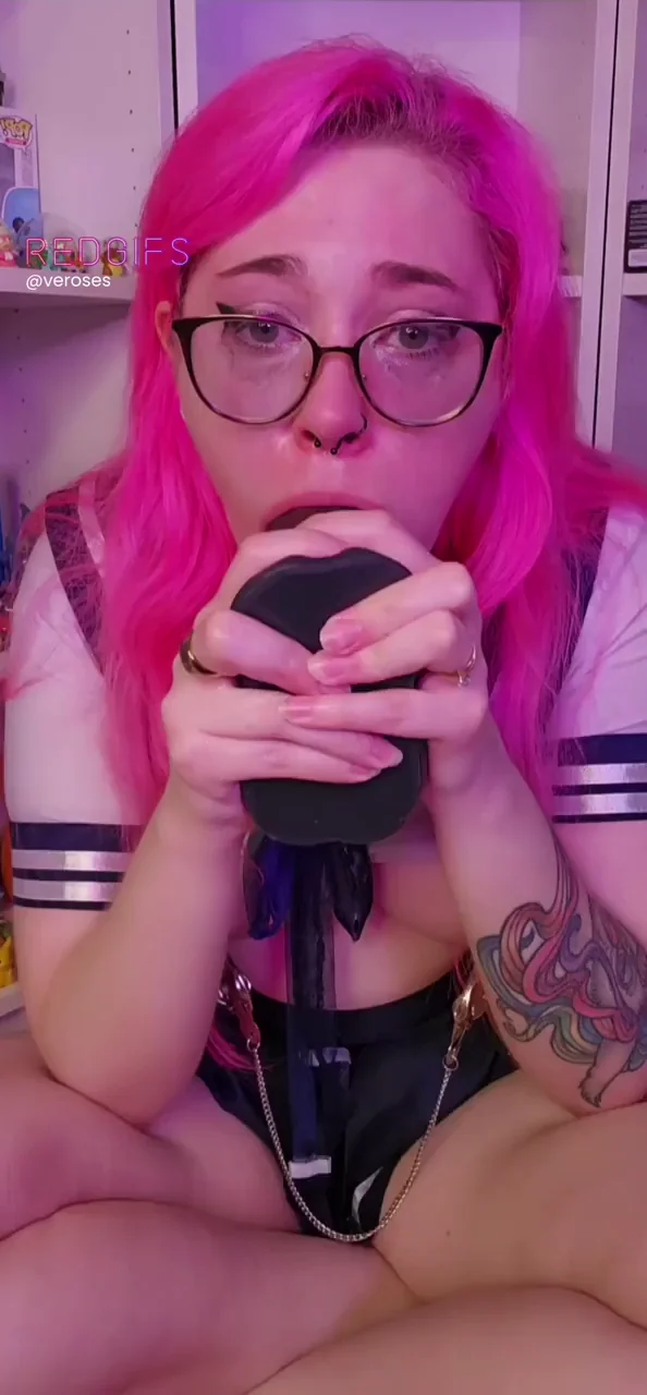 Pink-Haired Schoolgirl Slut Craves Every Throbbing Cock Down Her Throat