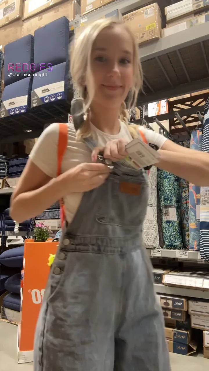 Blonde Slut Begging to Get Nailed in Hardware Store 😈🔨💦 [GIF]