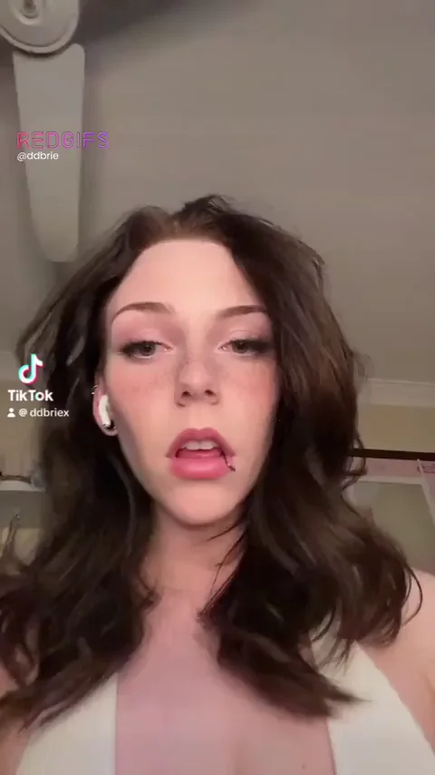 TikTok Thot's Sultry Lip Tease in Sheer White Slutwear