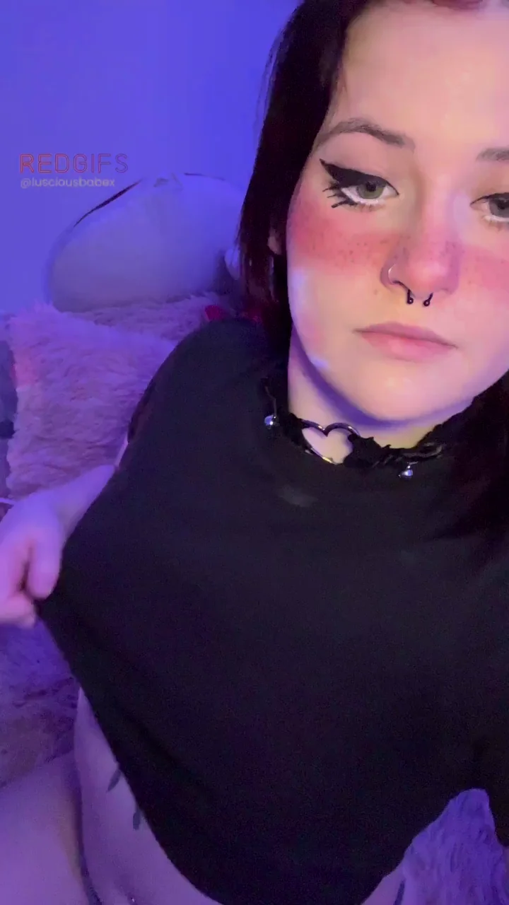 Goth Slut's Massive Titties Ready to Serve 🍆🖤