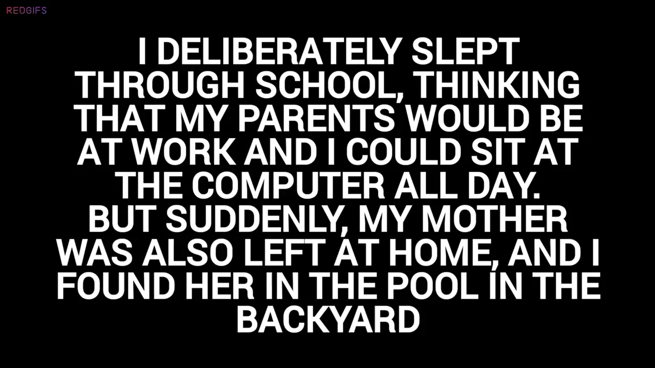 I saw my mother sunbathing naked and just wanted to say that I was aware, but it seems she understood it differently