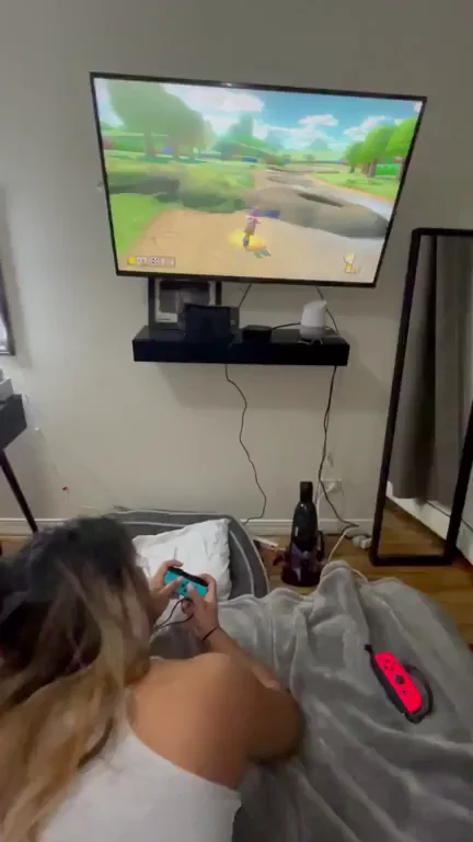 Cumming First Place While Bestie Pounds My Pussy During Mario Kart