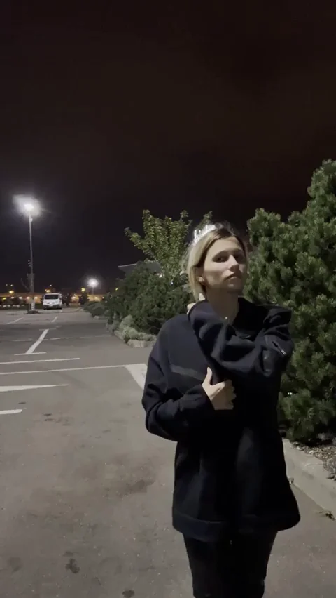 Just a naughty girl at the public parking