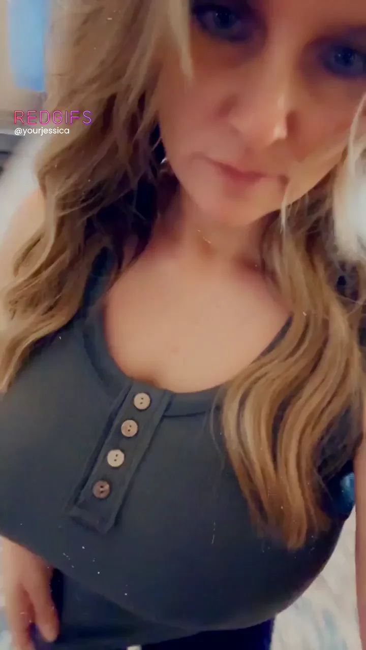 TikThot Blonde Teases Her Juicy Tits: Big Enough?