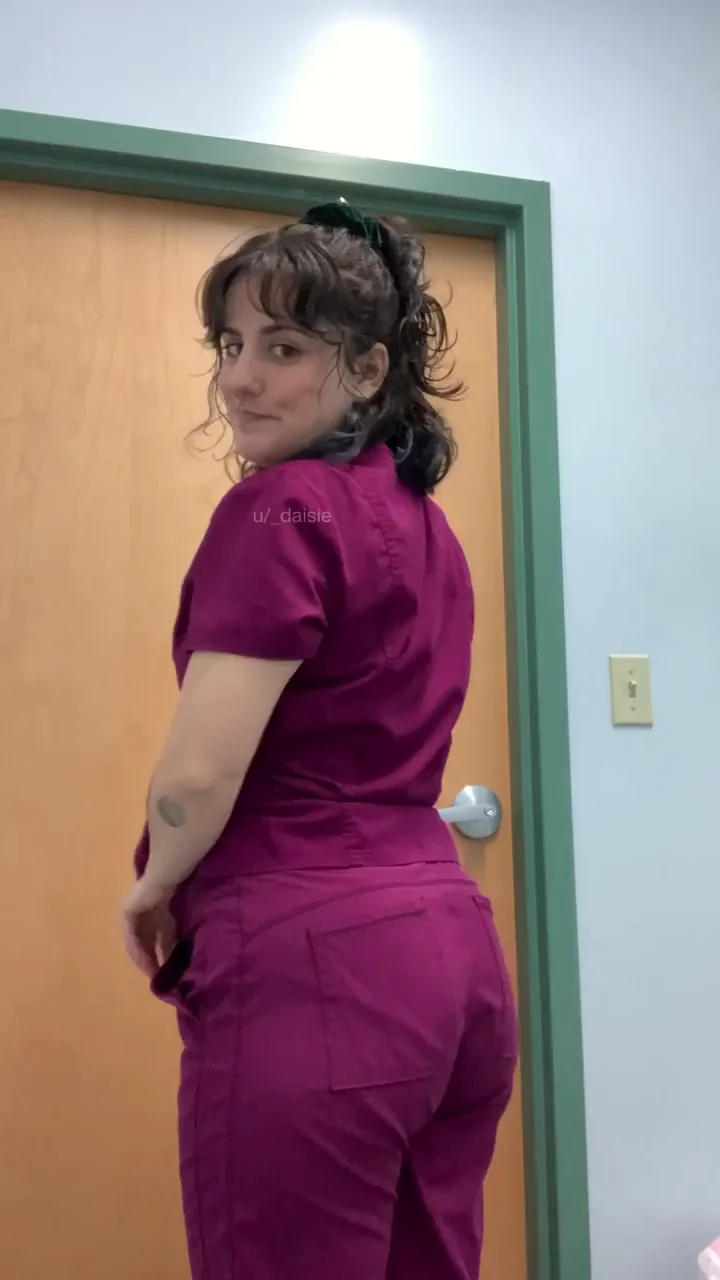 Vet Tech's Slutty Scrubs: Thick Ass Tease in the Clinic
