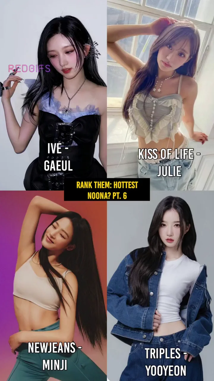 K-Pop Slut Showdown: Gaeul's Perky Tits vs Julie's Juicy Ass vs Minji's Tight Curves vs Yooyeon's Dripping Thighs