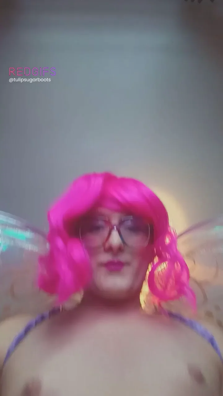 Up Close with My Throbbing Pink-Haired Girlcock Tease