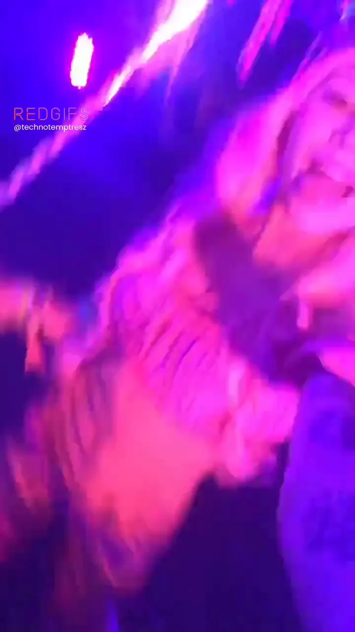 Rave Slut's Neon Tease: Old-School Festival Flash & Thigh-High Thrills