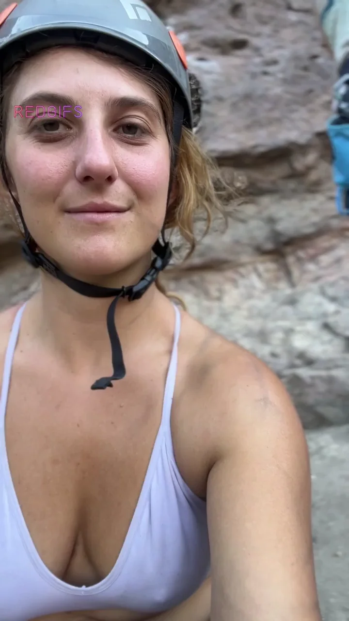 Did My Belay Buddy Spot My Tits? 😏🧗‍♀️