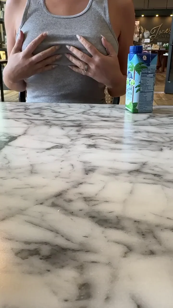 Enjoying this coconut water with my own coconuts out… [gif]