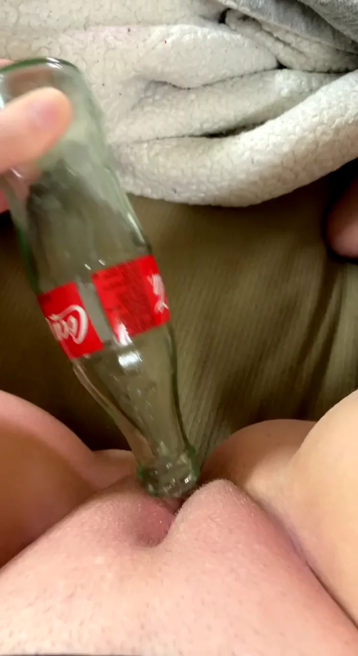 Coke Bottle Pussy Plunge: Slides In Smooth, What's Next Slut?