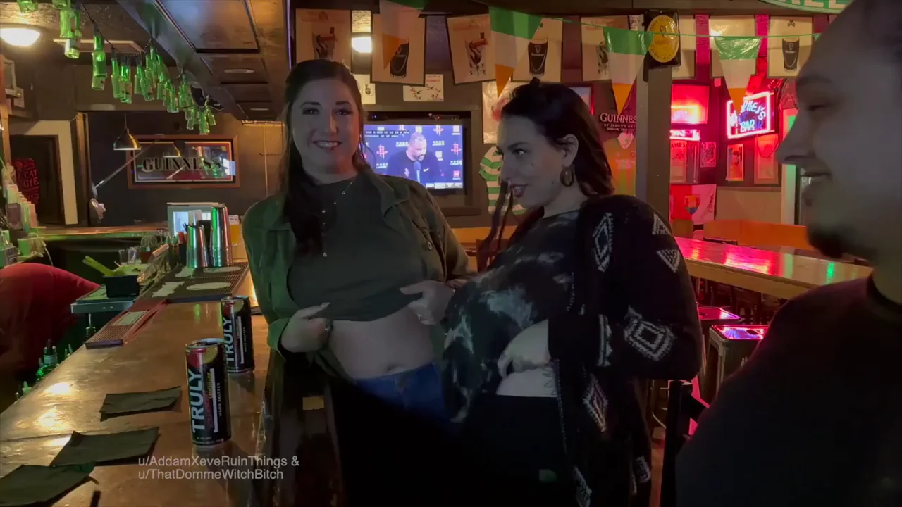 Slutty Bar Chicks Flash Massive Tits for Free Beers! 🍻👙💦