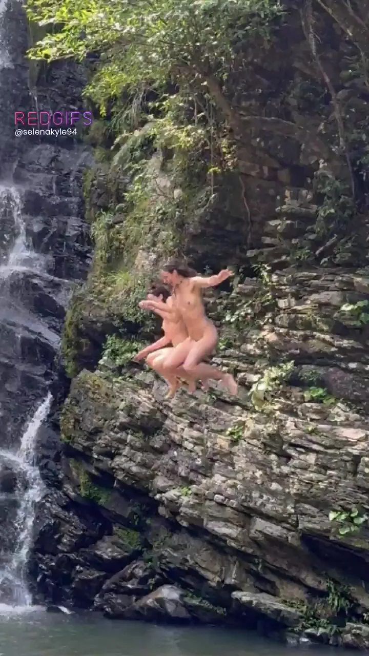 Just Friends Swimming at a Waterfall... and Flying!?