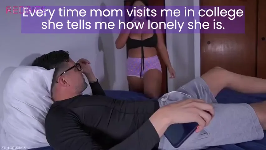 Lonely MILF Mommy Wakes Son's Thick Cock for Taboo Relief