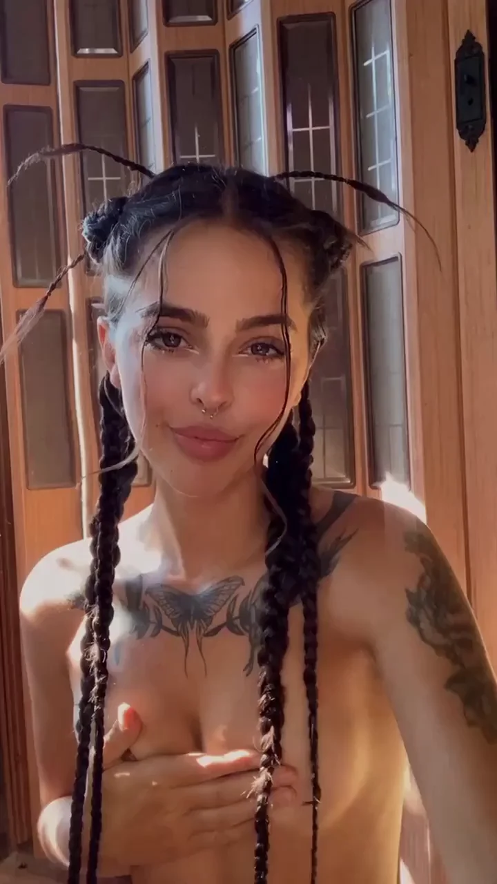 Post-Fuck TikTok Tease with Perky Tits 😈📱💦
