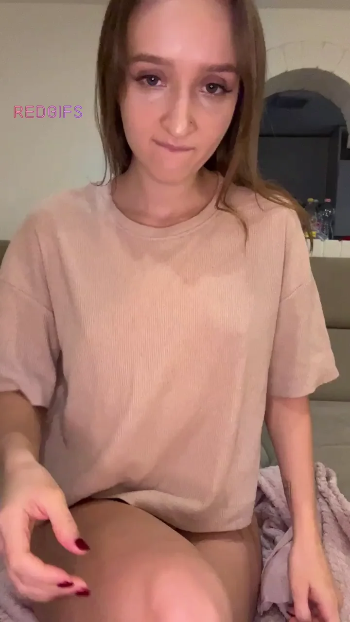 No Bra Tiny Tits Slut Begs You to Suck Her Perky Nips