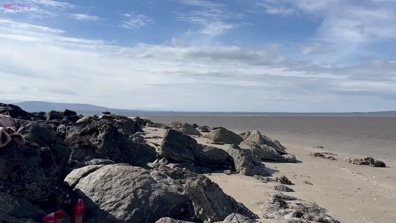Naked Beach Slut Huntin' for Waves! 🌊🍑😈