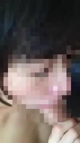 Asian wife sucks bulls cock and he cums in her mouth