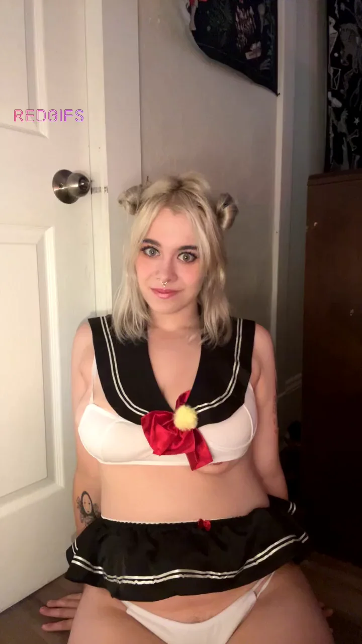 Goth Babe's Naughty Sailor Moon Cosplay Tease