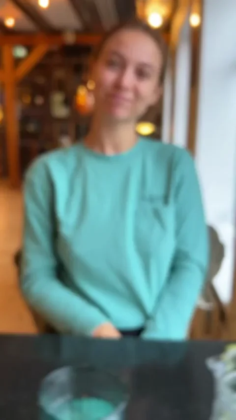 Pssst! Naughty Secret Flash in Public Cafe 😏🍑