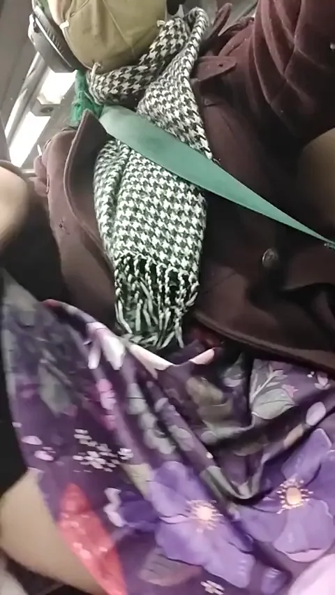 Public Transit Pussy Play: Couldn't Hold the Moan on the Ride Home 🔥😈 [GIF]