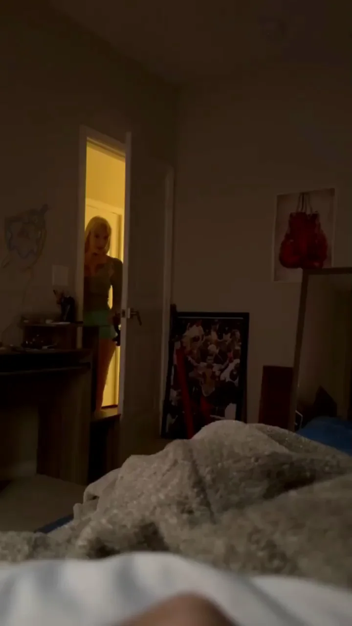 Mommy had to help her boy get to sleep