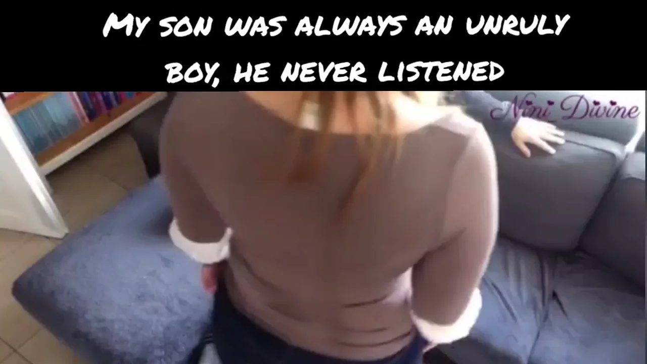 Lustful mother finds the perfect way to keep her boy in line