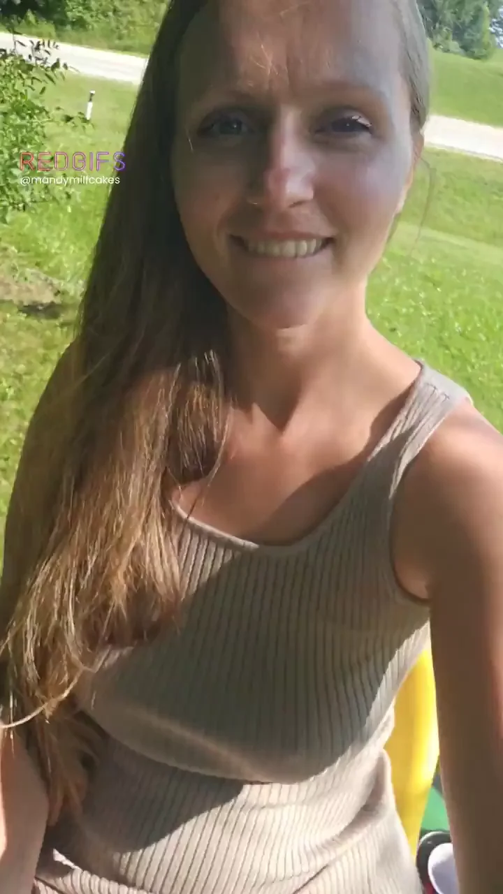 Nothing to see here, just mowing the lawn like a good girl