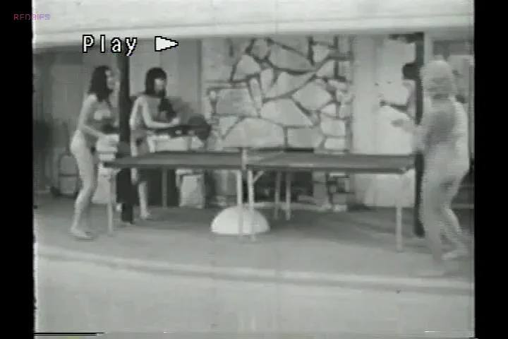 🔥 Retro Ping Pong Fuck Fest! Cathy Crowfoot (Blonde Wig Slut) & Micky Jines '60s Orgy 🏓💦