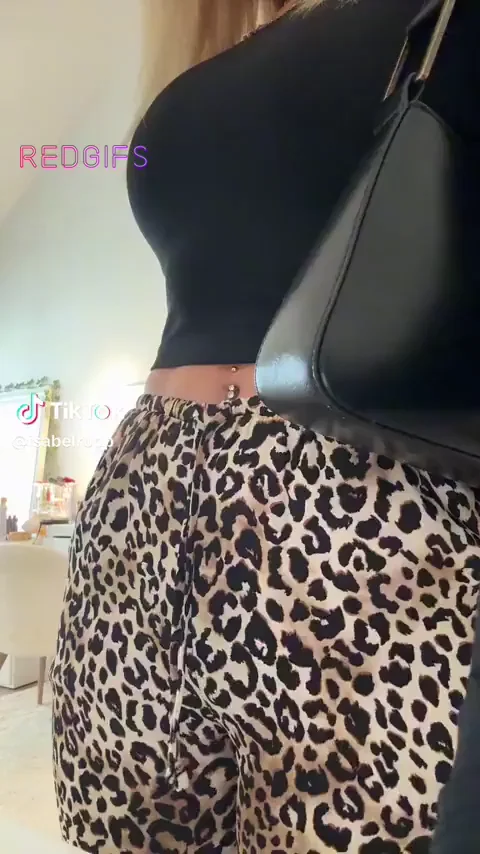 🔥 Filled Leopard Pants Tease by Busty Reddi 💦