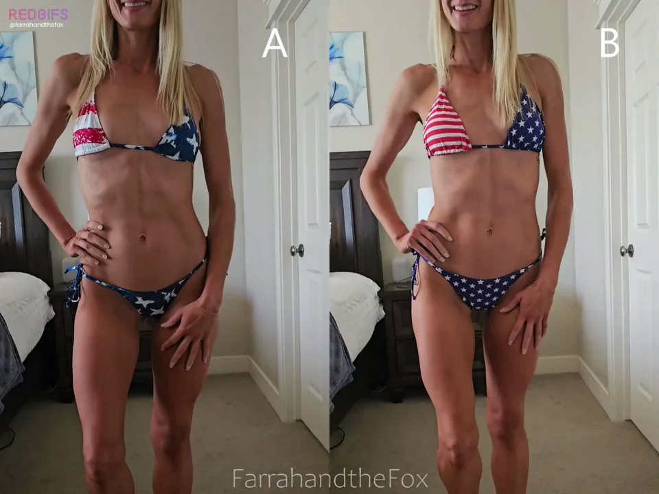 Settle a debate on which bikini I should wear on July 4th