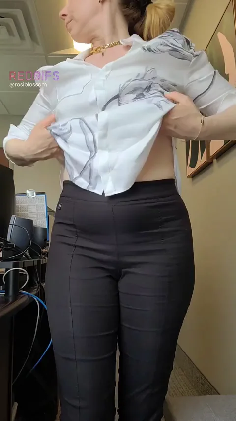 Trying out a sticker bra that I eventually had to take it off - couldn't fit in this clip... (F)47